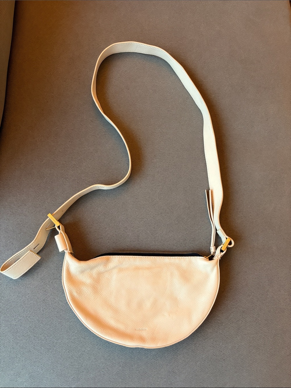 ALLSAINTS Leather Crescent Crossbody with Adjustable Strap